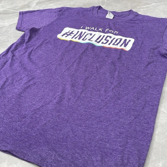 Unisex Gildan Best Buddies Friendship Walk Inclusion Short Sleeve Shirt Large - Picture 4 of 14